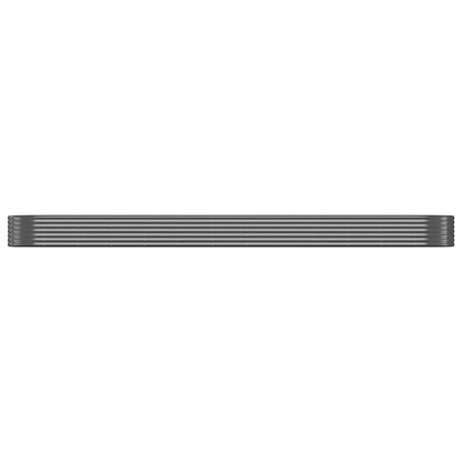 vidaXL Carré potager en acier galvanisé 600x140x36 cm Anthracite