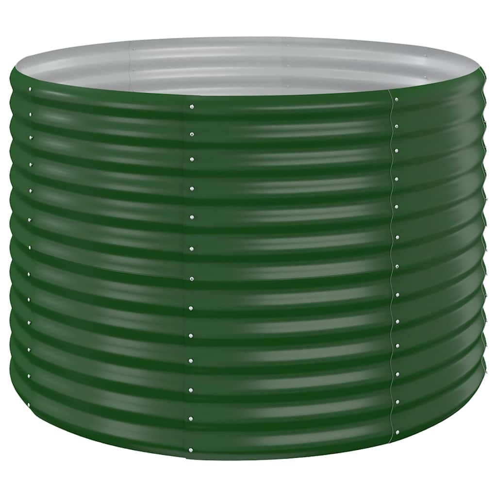 vidaXL Carré potager en acier galvanisé 100x100x68 cm vert