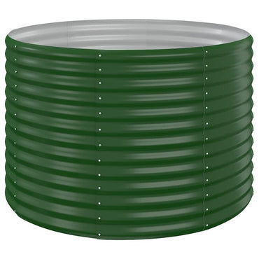 vidaXL Carré potager en acier galvanisé 100x100x68 cm vert