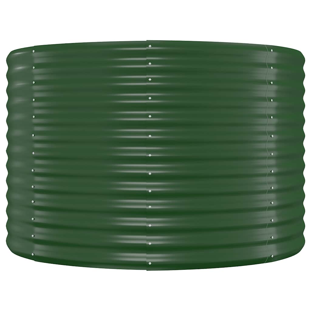 vidaXL Carré potager en acier galvanisé 100x100x68 cm vert