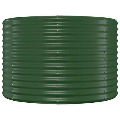vidaXL Carré potager en acier galvanisé 100x100x68 cm vert