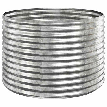 vidaXL Carré potager en acier galvanisé 100x100x68 cm Argenté