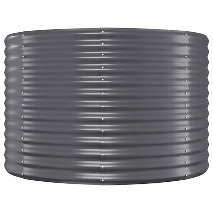 vidaXL Carré potager en acier galvanisé 175x100x68 cm anthracite