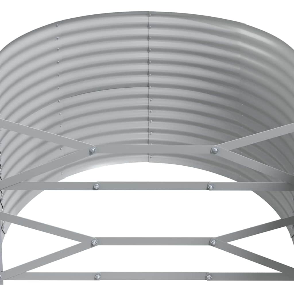vidaXL Carré potager en acier galvanisé 175x100x68 cm anthracite