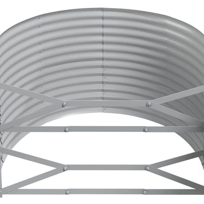 vidaXL Carré potager en acier galvanisé 175x100x68 cm anthracite