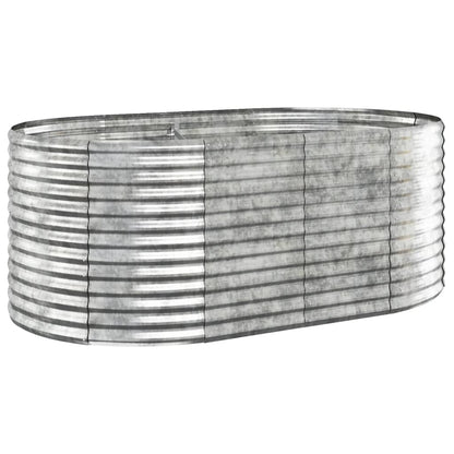 vidaXL Carré potager en acier galvanisé 175x100x68 cm Argenté