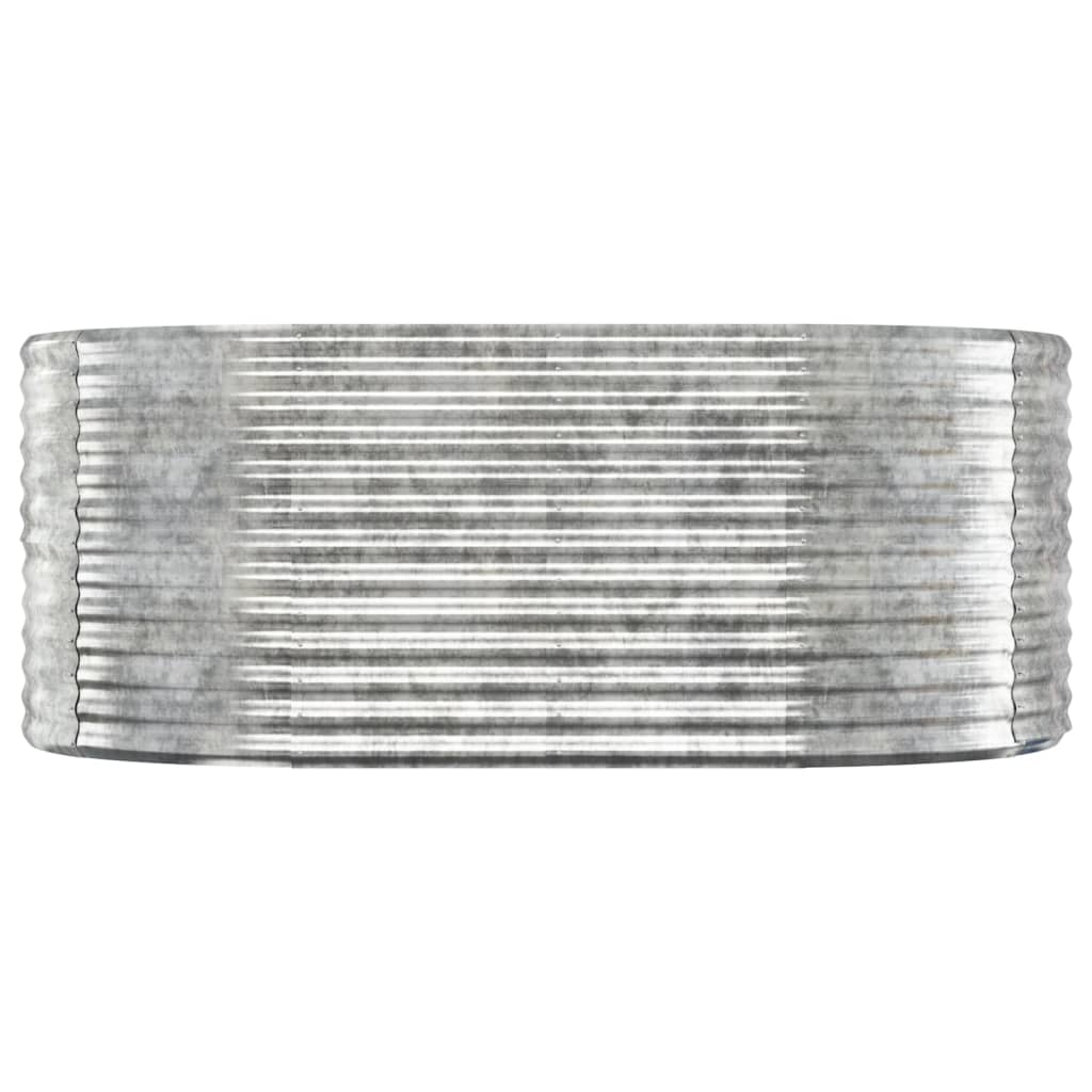 vidaXL Carré potager en acier galvanisé 175x100x68 cm Argenté