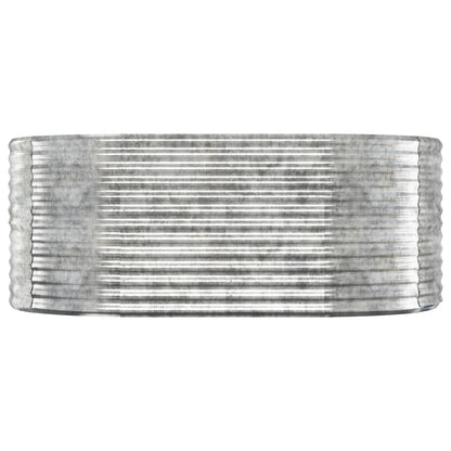 vidaXL Carré potager en acier galvanisé 175x100x68 cm Argenté