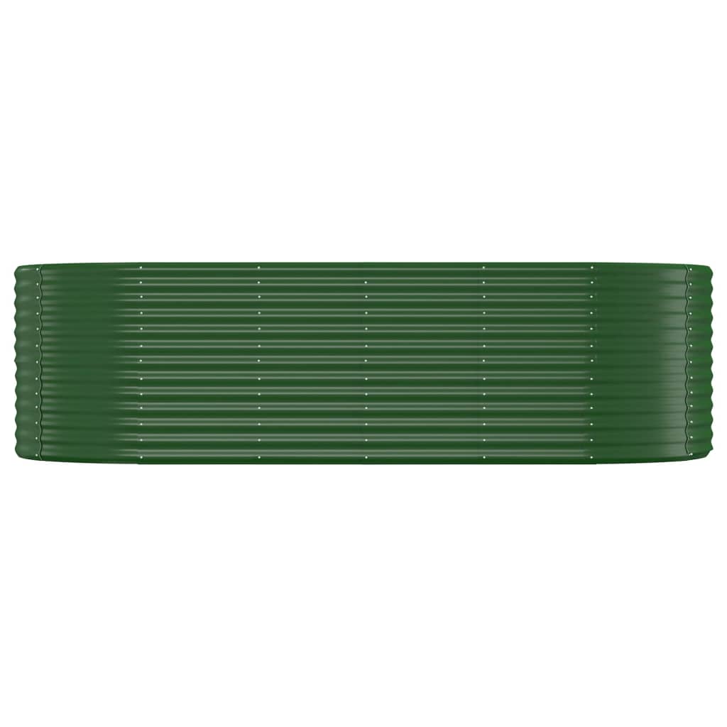vidaXL Carré potager en acier galvanisé 249x100x68 cm Vert