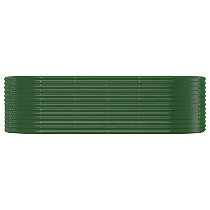 vidaXL Carré potager en acier galvanisé 249x100x68 cm Vert