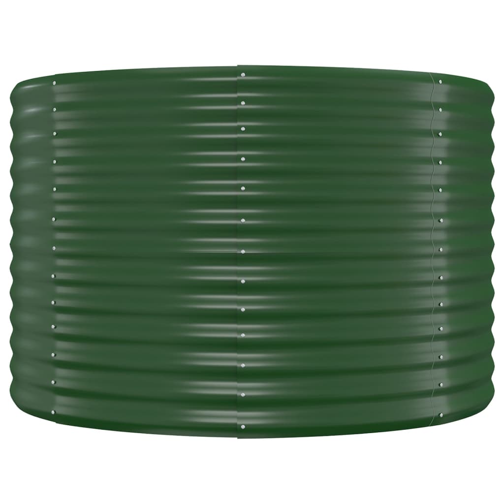 vidaXL Carré potager en acier galvanisé 249x100x68 cm Vert