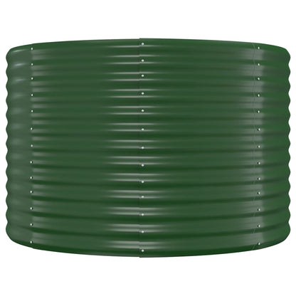 vidaXL Carré potager en acier galvanisé 249x100x68 cm Vert
