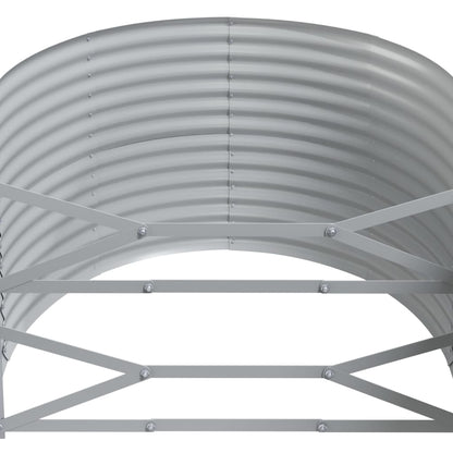 vidaXL Carré potager en acier galvanisé 249x100x68 cm Vert