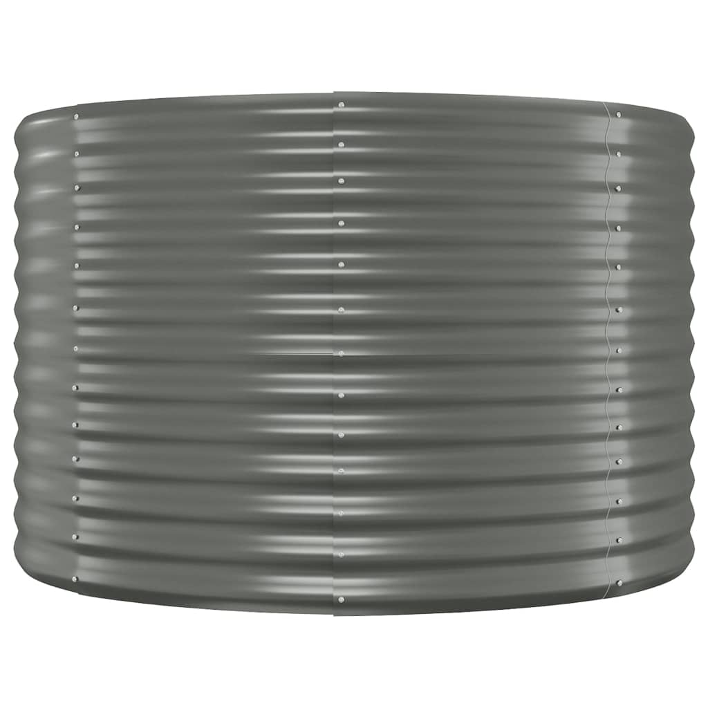 vidaXL Jardinière surélevée en acier galvanisé 249x100x68 cm Gris