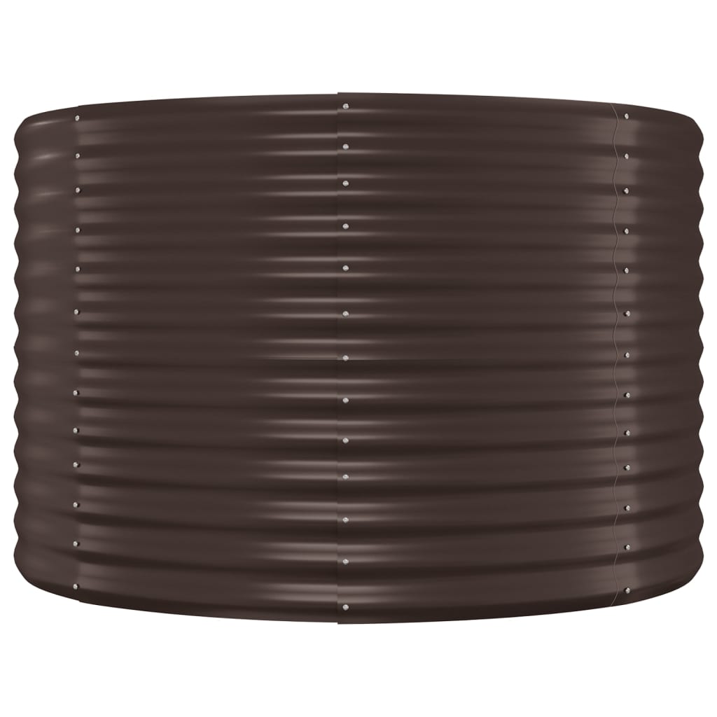 vidaXL Jardinière surélevée en acier galvanisé 249x100x68 cm Marron