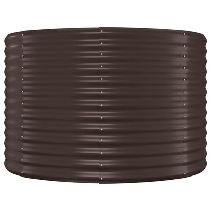 vidaXL Jardinière surélevée en acier galvanisé 249x100x68 cm Marron