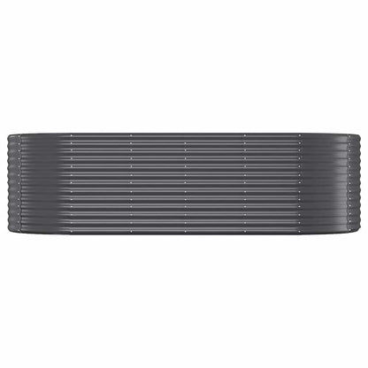 vidaXL Carré potager en acier galvanisé 249x100x68 cm Anthracite