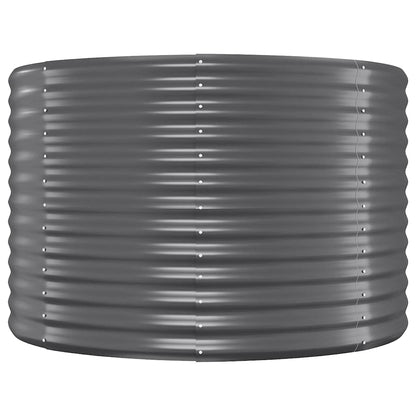 vidaXL Carré potager en acier galvanisé 249x100x68 cm Anthracite