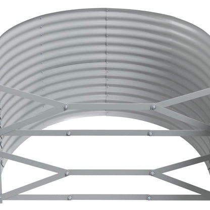 vidaXL Carré potager en acier galvanisé 249x100x68 cm Anthracite