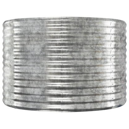 vidaXL Carré potager en acier galvanisé 322x100x68 cm Argenté