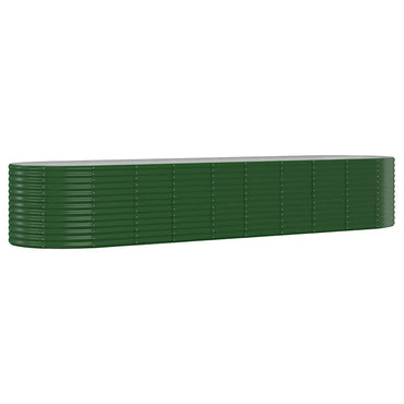 vidaXL Carré potager en acier galvanisé 396x100x68 cm vert