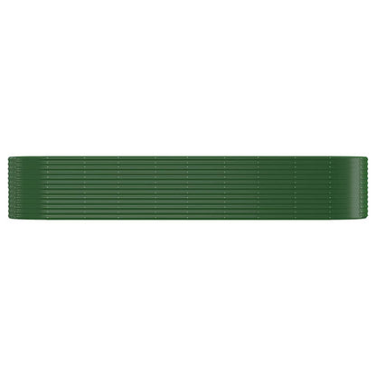 vidaXL Carré potager en acier galvanisé 396x100x68 cm vert