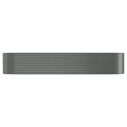 vidaXL Carré potager en acier galvanisé 396x100x68 cm Gris