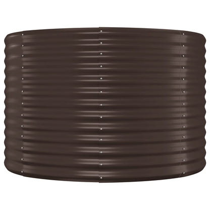 vidaXL Carré potager en acier galvanisé 396x100x68 cm Marron