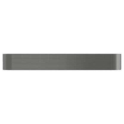 vidaXL Carré potager en acier enduit de poudre 507x100x68 cm Gris