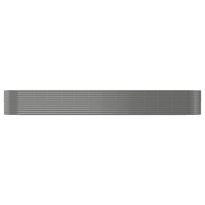 vidaXL Carré potager gris 554x100x68 cm Acier thermolaqué