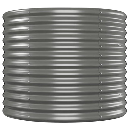 vidaXL Carré potager gris 554x100x68 cm Acier thermolaqué
