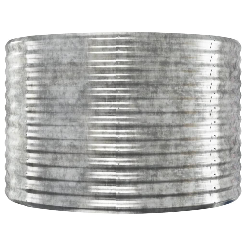vidaXL Jardinière surélevée Argentée 554x100x68 cm Acier thermolaqué