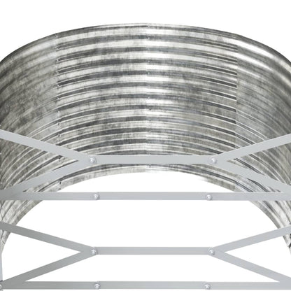 vidaXL Jardinière surélevée Argentée 554x100x68 cm Acier thermolaqué