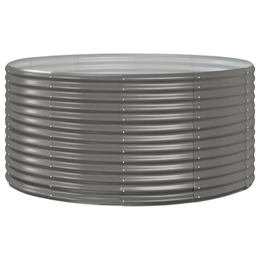 vidaXL Carré potager gris 140x140x68 cm Acier galvanisé