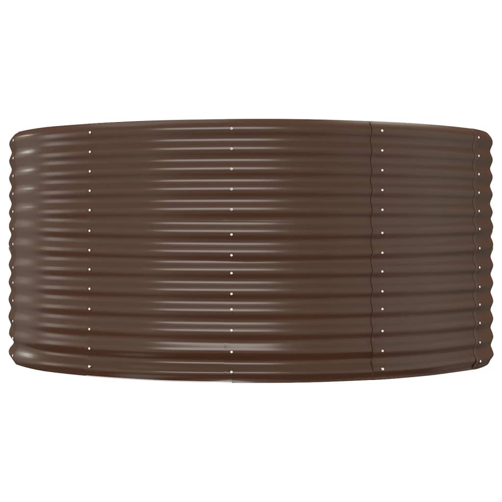 vidaXL Carré potager marron 140 x 140 x 68 cm Acier galvanisé