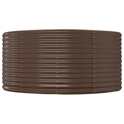 vidaXL Carré potager marron 140 x 140 x 68 cm Acier galvanisé