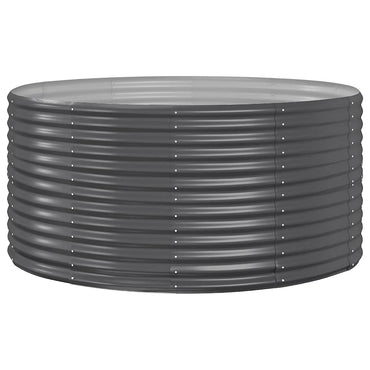vidaXL Carré potager anthracite 140x140x68 cm Acier galvanisé