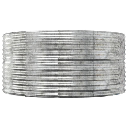 vidaXL Carré potager argenté 140x140x68 cm Acier galvanisé