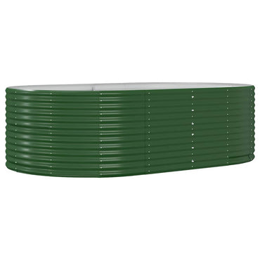 vidaXL Jardinière surélevée de jardin Vert 212 x 140 x 68 cm Acier galvanisé