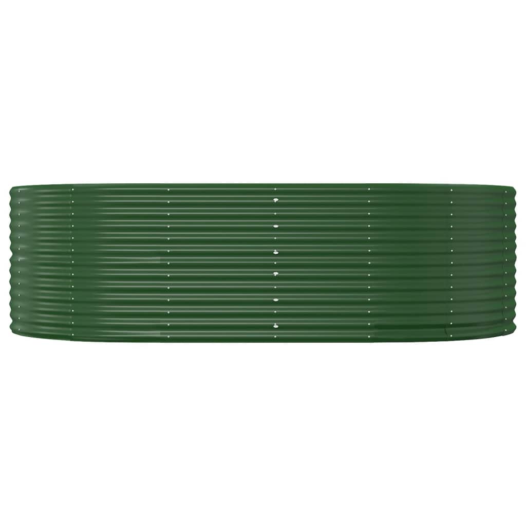 vidaXL Jardinière surélevée de jardin Vert 212 x 140 x 68 cm Acier galvanisé
