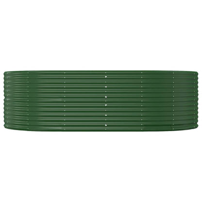 vidaXL Jardinière surélevée de jardin Vert 212 x 140 x 68 cm Acier galvanisé