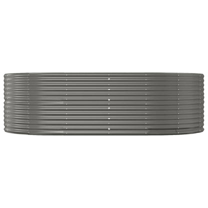 vidaXL Carré potager Gris 212x140x68 cm Acier galvanisé