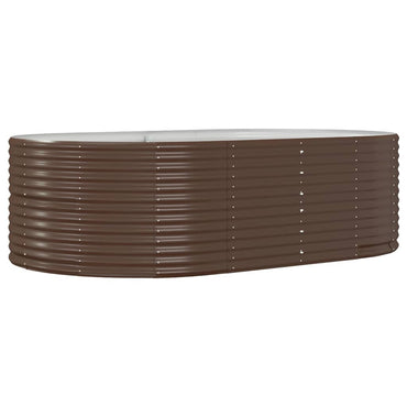 vidaXL Carré potager marron 212x140x68 cm Acier galvanisé