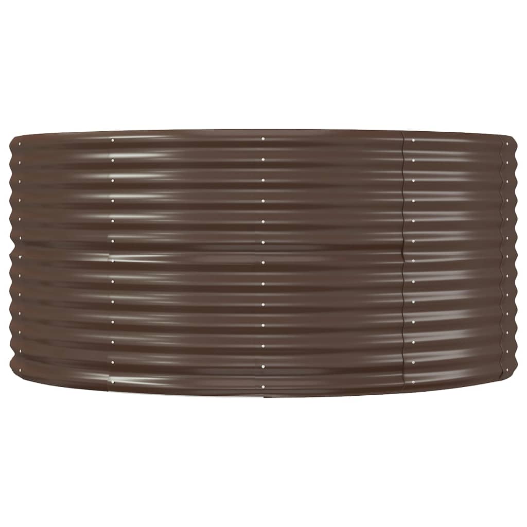 vidaXL Carré potager marron 212x140x68 cm Acier galvanisé