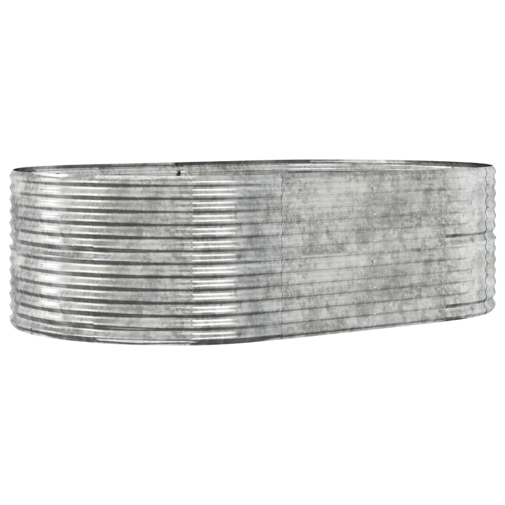vidaXL Carré potager argenté 212x140x68 cm Acier galvanisé