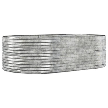 vidaXL Carré potager argenté 212x140x68 cm Acier galvanisé