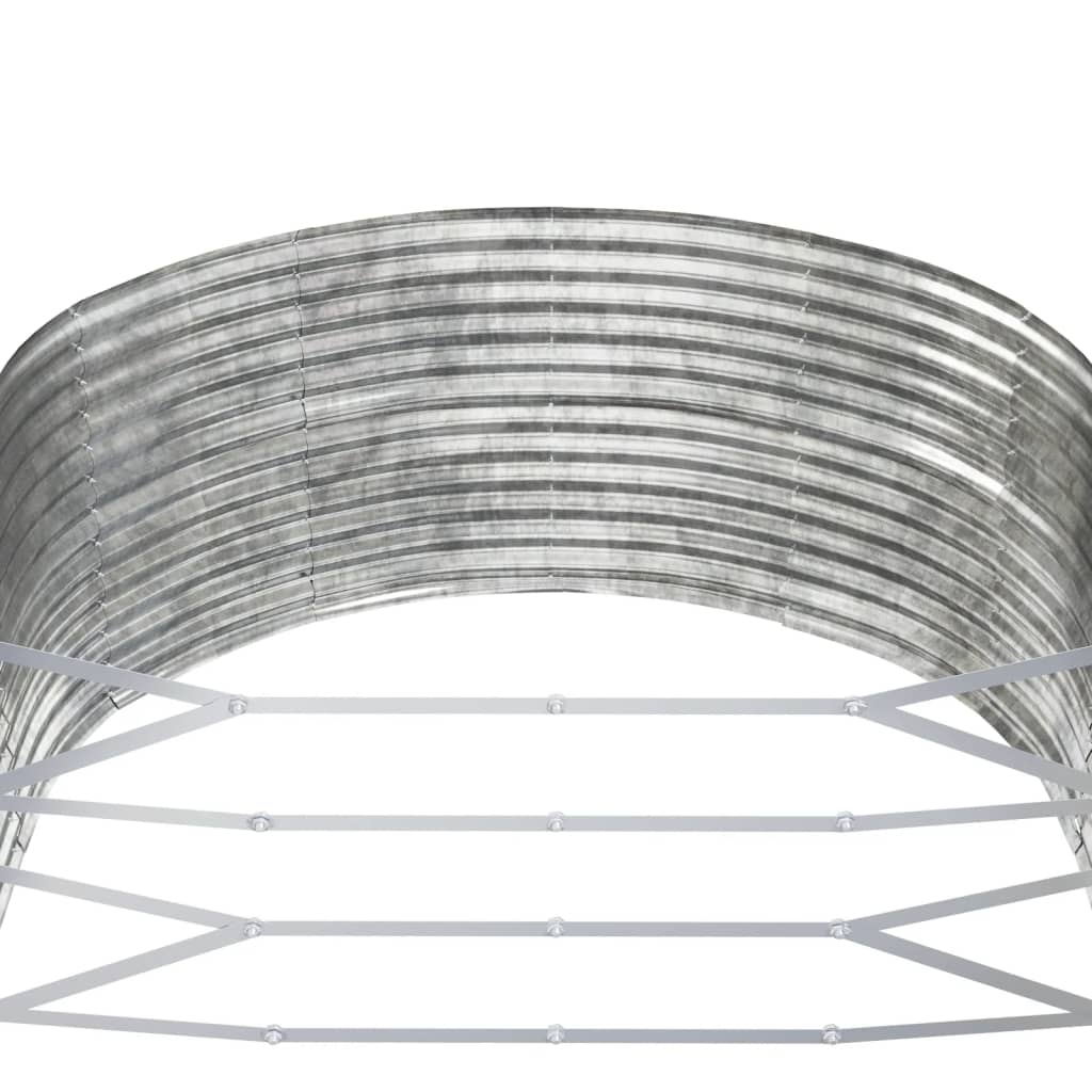 vidaXL Carré potager argenté 212x140x68 cm Acier galvanisé