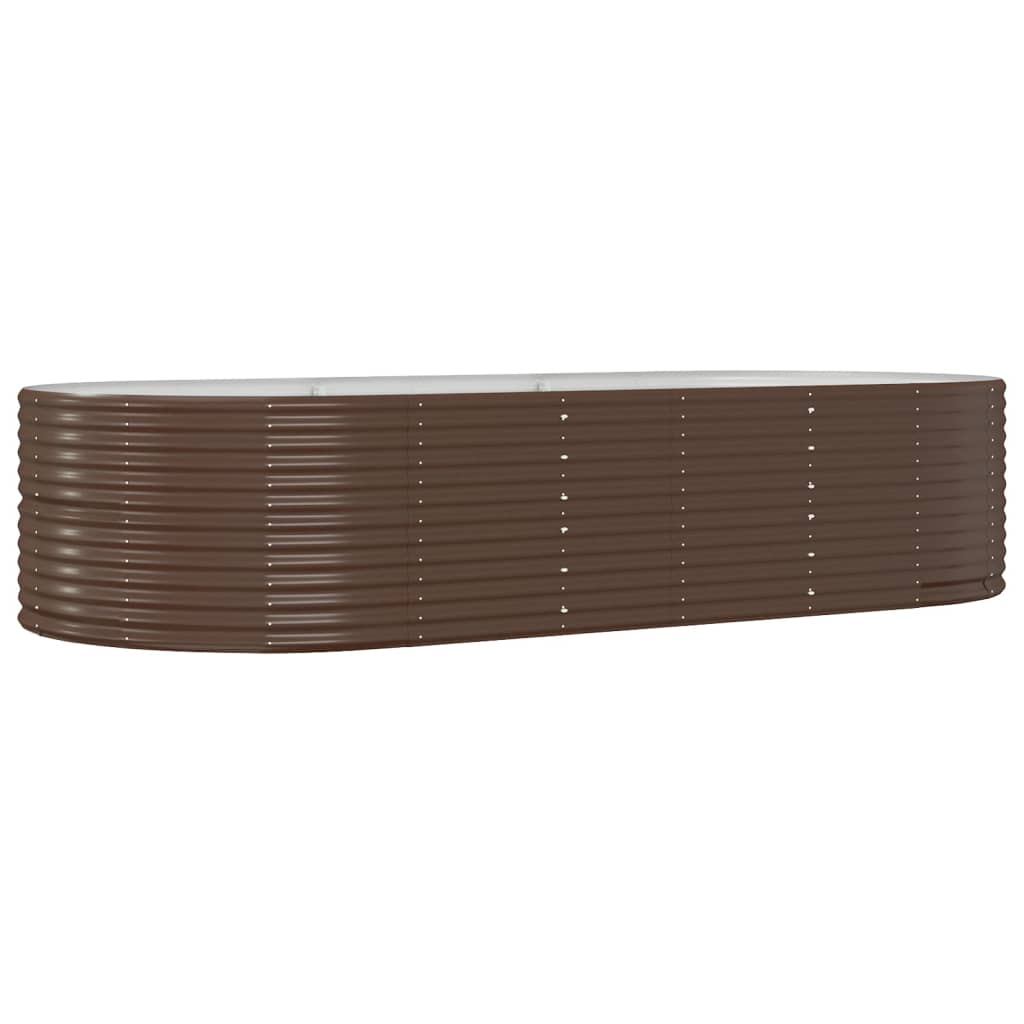 vidaXL Carré potager marron 291x140x68 cm Acier galvanisé