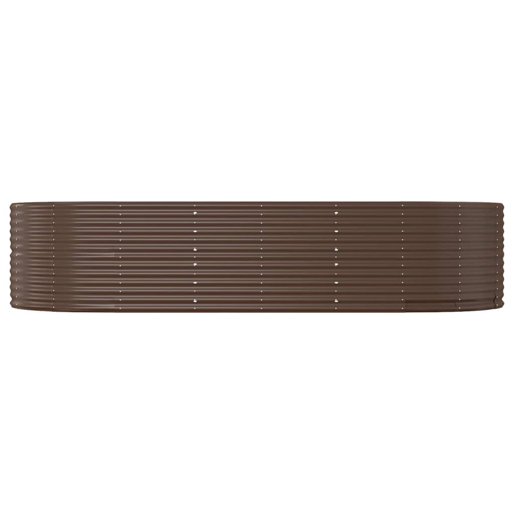 vidaXL Carré potager marron 291x140x68 cm Acier galvanisé