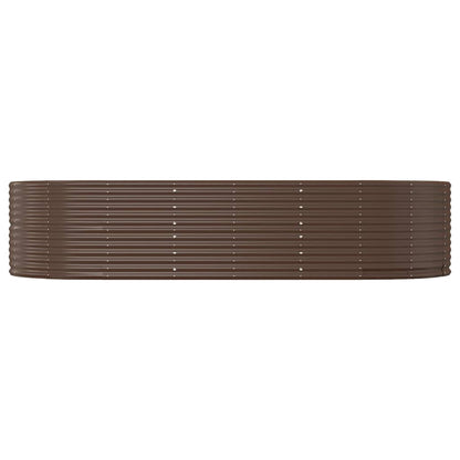 vidaXL Carré potager marron 291x140x68 cm Acier galvanisé